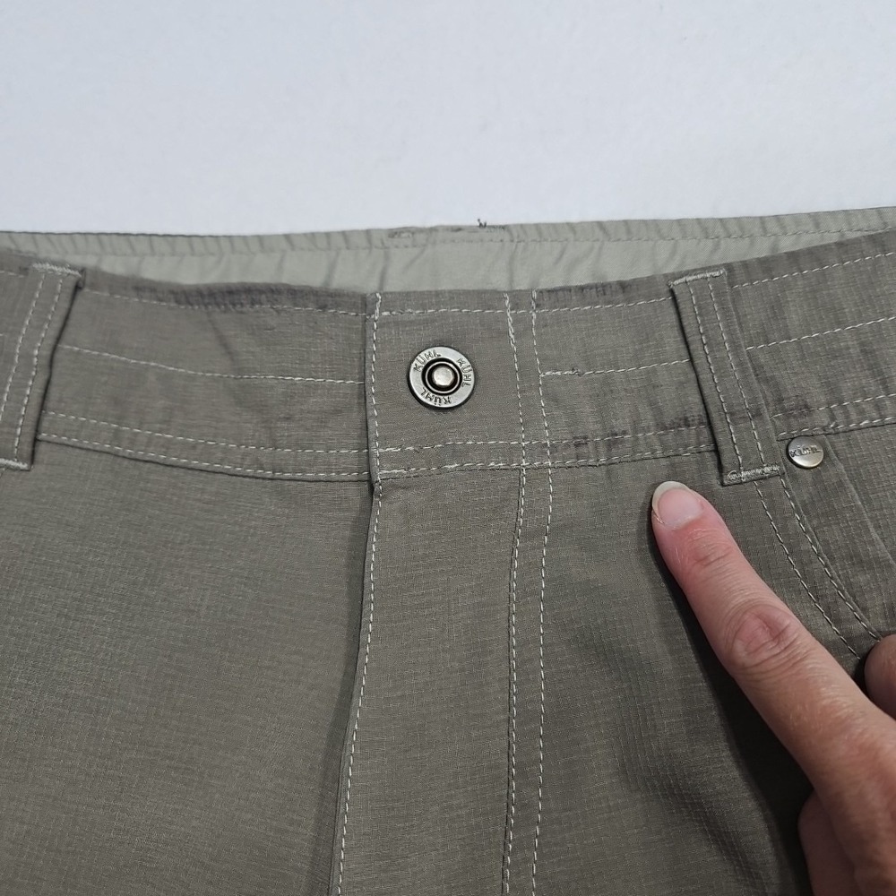 Kuhl Silencr Mens Size‎ 36 Cargo Shorts Brown Khaki Gray Ripstop Stretch Hiking - Picture 2 of 13